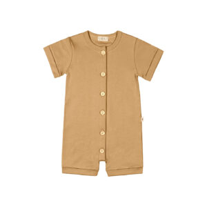Baby & toddler onesie in pima cotton - Mostaza - Lima Collection | UAUA Collections