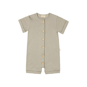 Baby onesie with buttons in pima cotton - Oceano - Lima Collection | UAUA Collections