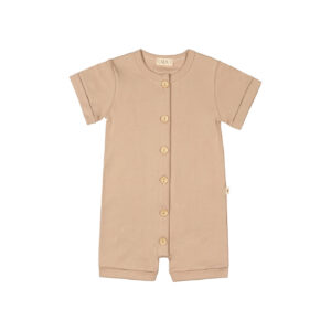 Baby onesie in pima cotton with buttons- Rosado - Lima Collection | UAUA Collections