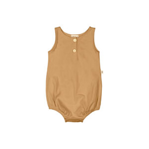 Baby & toddler bubble in pima cotton - Mostaza - Lima Collection | UAUA Collections