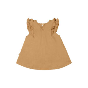 Baby & toddler bubble with angel wings in pima cotton - Mostaza - Lima Collection | UAUA Collections