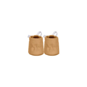 Baby & toddler booties in pima cotton - Mostaza - Lima Collection | UAUA Collections