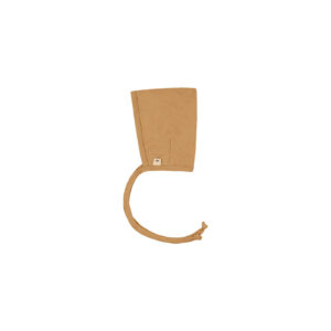 Baby & toddler pointy bonnet in pima cotton - Mostaza - Lima Collection | UAUA Collections