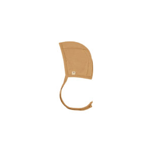 Baby & toddler round bonnet in pima cotton - Mostaza - Lima Collection | UAUA Collections