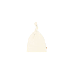 Baby knotted hat in pima cotton - Crema - Lima Collection | UAUA Collections