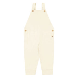 Baby overall long in pima cotton - Crema - Lima Collection | UAUA Collections