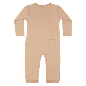Baby jumpsuit in pima cotton with buttons - Rosado - Lima Collection | UAUA Collections