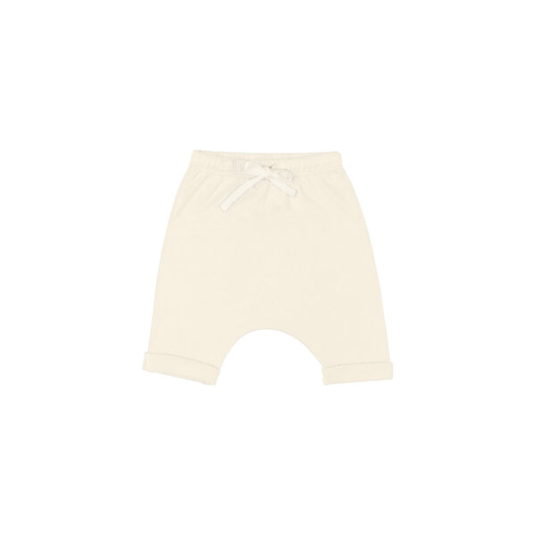 Baby jogger short in pima cotton - Crema - Lima Collection | UAUA Collections
