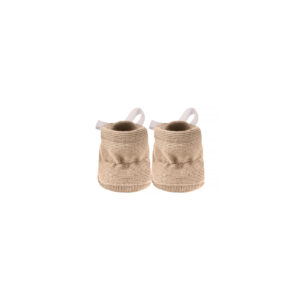Baby boots in pima cotton - biscotti - cuzco collection | UAUA Collections