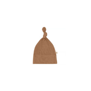 Baby knotted hat - chocolate | UAUA Collections