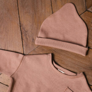 Sweater and hat in pima cotton - hibisco - Puno Collection | UAUA Collections