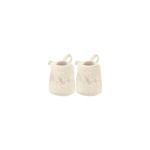 Baby booties in pima cotton - perla - Puno Collection | UAUA Collections