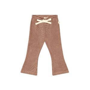 Baby flared pants in pima cotton - biscotti - Puno Collection | UAUA Collections