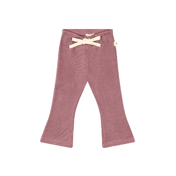 Baby & toddler flared pants in pima cotton - hibisco - Puno Collection | UAUA Collections